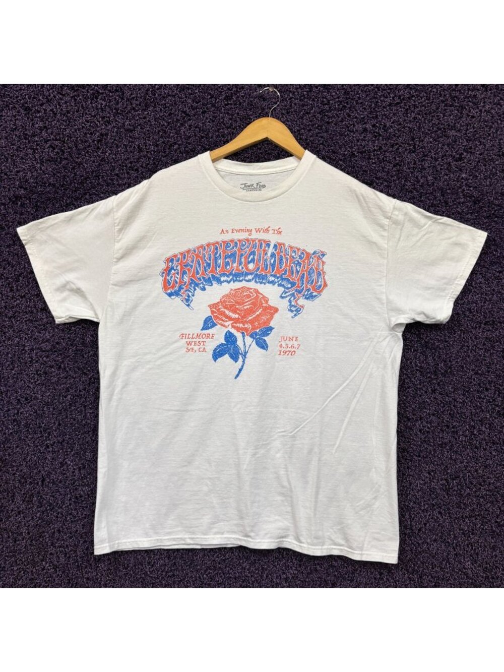 Grateful Dead Rose T-Shirt Size Large